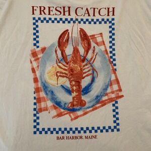 Wild Fable‎ Lobster Shack Shirt Mens Medium Fresh Catch Bar Harbor Maine Tee
